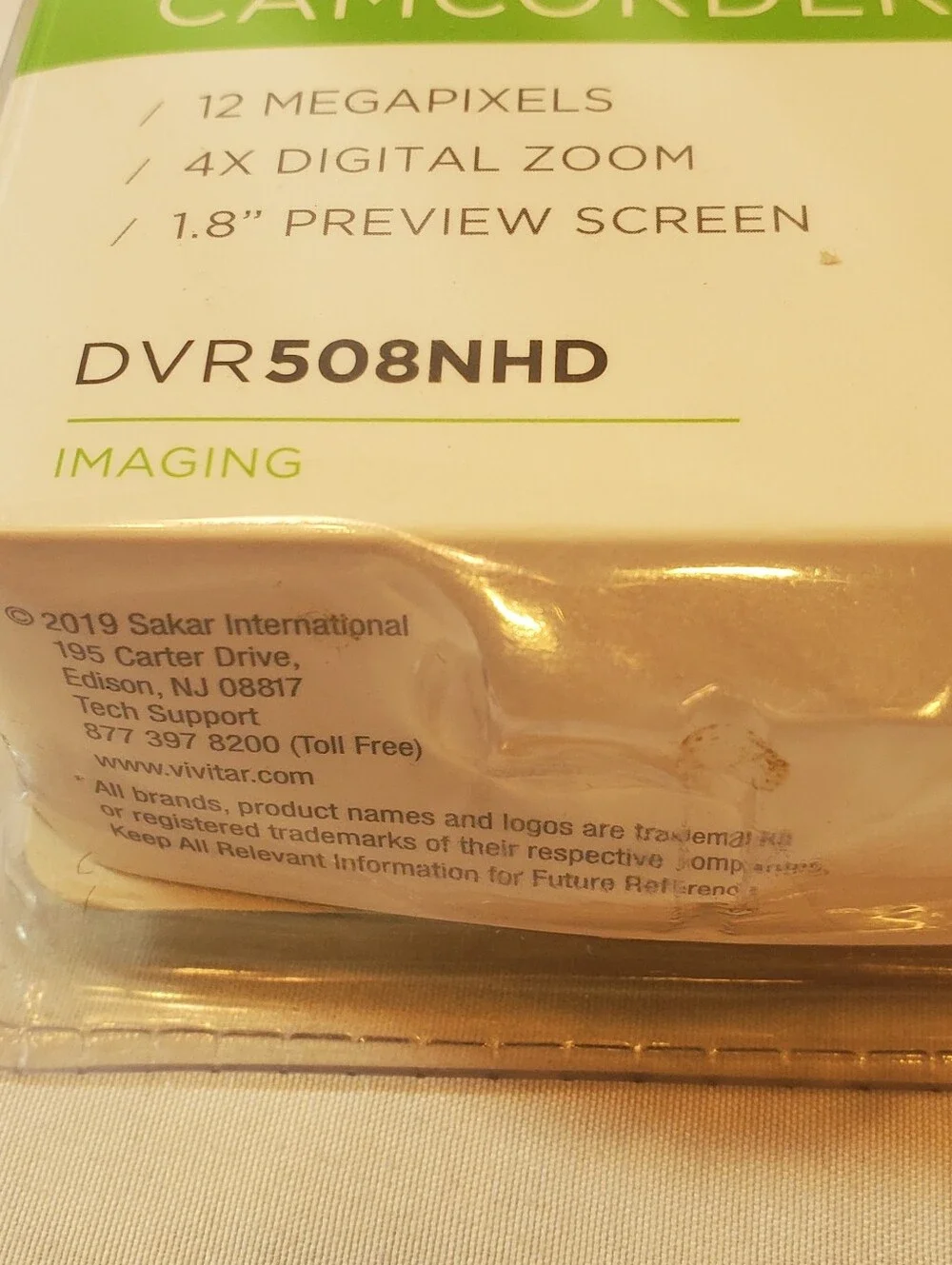 Vivitar DVR508NHD Full HD 1080p Black Camcorder 12MP 4x Zoom 1.8